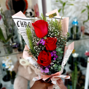 BUQUET DE 3 ROSAS