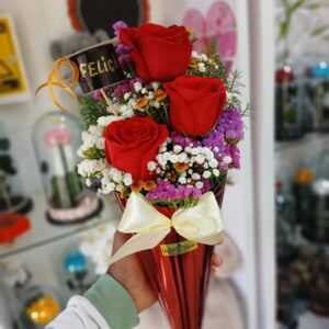 BOUQUET DE 3 ROSAS